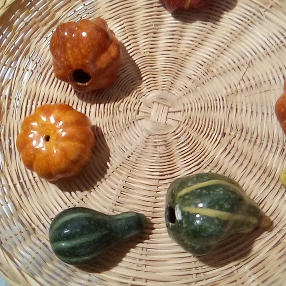 Vintage Ceramics,Mini Harvest Pumpkins and Gourd's - Picture 5 of 16